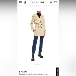 BA&SH Tiago Trench Coat